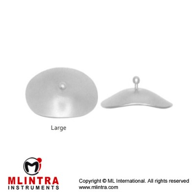 Scleral Shield Large (Pair) Stainless Steel, Blade Width 22 x 30 mm